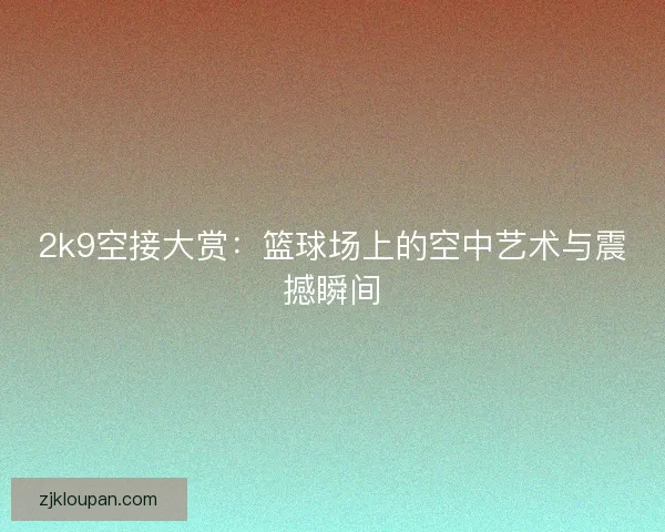 2k9空接大赏：篮球场上的空中艺术与震撼瞬间